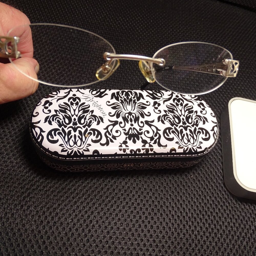 Brighton Silver Toned Open Work Design Readers 1+ Never Worn
